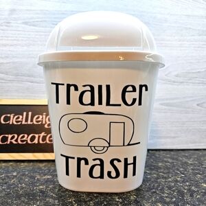 Trailer Trash mini swing top garbage can